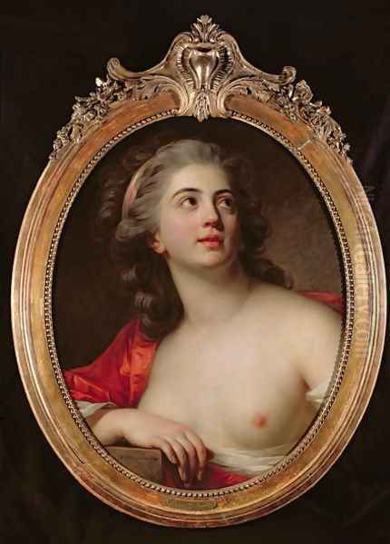 Bacchante, 1783 Oil Painting by Antoine Vestier