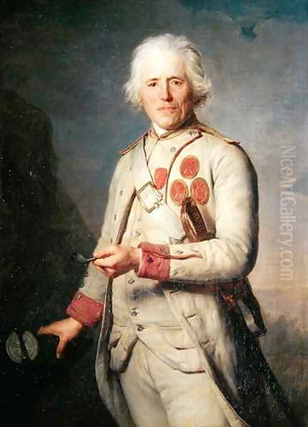 Jean Theurel 1699-1807 Oil Painting by Antoine Vestier