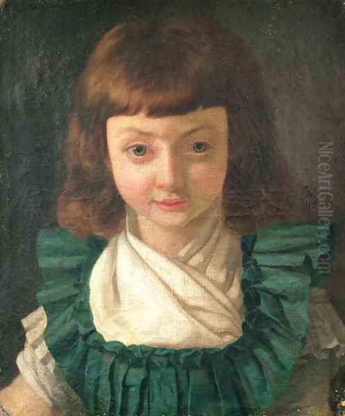 Portrait of Louis XVII 1785-95 as a child, 1791 Oil Painting by Antoine Vestier