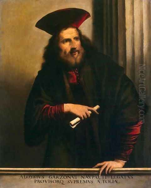 Portrait of Aloysio Garzoni Oil Painting by Pietro della Vecchia