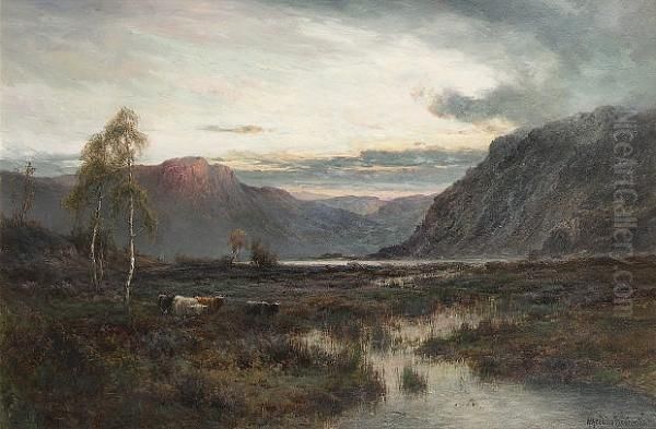 The Moors Of Argyll Oil Painting by Alfred de Breanski