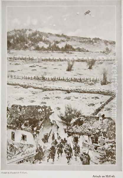 Attack on Hill 60, from The Year 1915 a Record of Notable Achievements and Events, 1915 by Villiers, Frederic