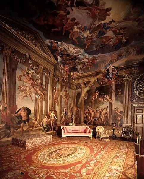 Olympian Gods, wall paintings in the Heaven Room, c.1695-96 Oil Painting by Antonio Verrio