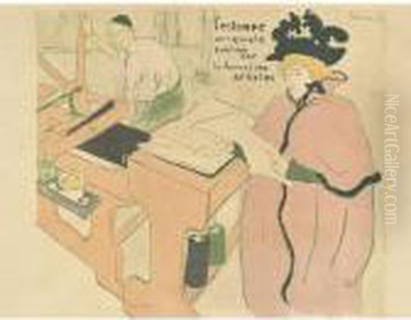 Couverture De L'estampe Originale (d. 17; A. 10; W. 3; Adr. 9) Oil Painting by Henri De Toulouse-Lautrec