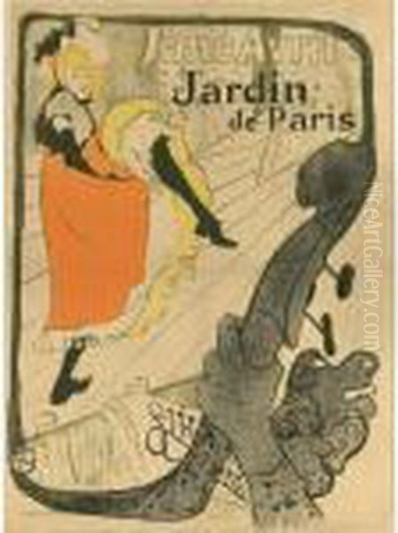 Jane Avril (d. 345; A. 12; W. P6; Adr. 11) Oil Painting by Henri De Toulouse-Lautrec