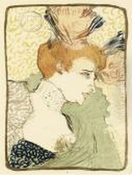 Mademoiselle Marcelle Lender, En Buste Oil Painting by Henri De Toulouse-Lautrec