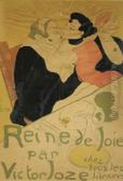 Reine De Joie (delteil 342; Wittrock P3; Adriani 5) Oil Painting by Henri De Toulouse-Lautrec