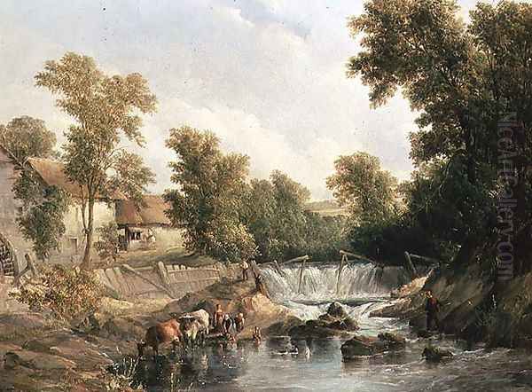 Landscape Oil Painting by Alfred Vickers