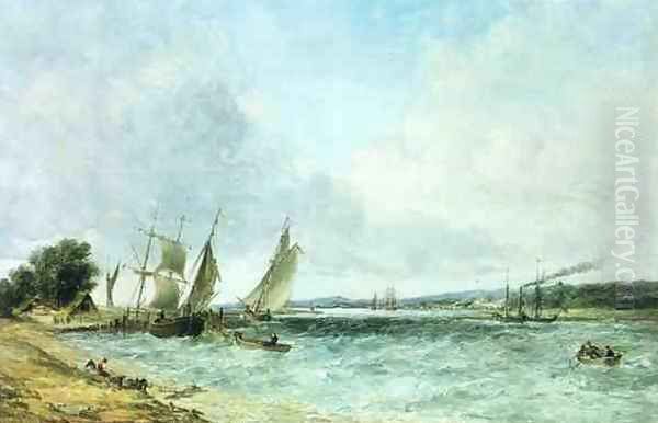 English seascape Oil Painting by Alfred Vickers