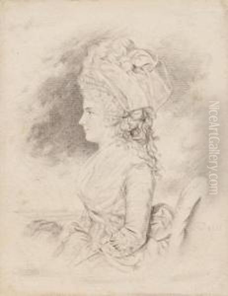 Portrait Of A Lady Oil Painting by John Downman