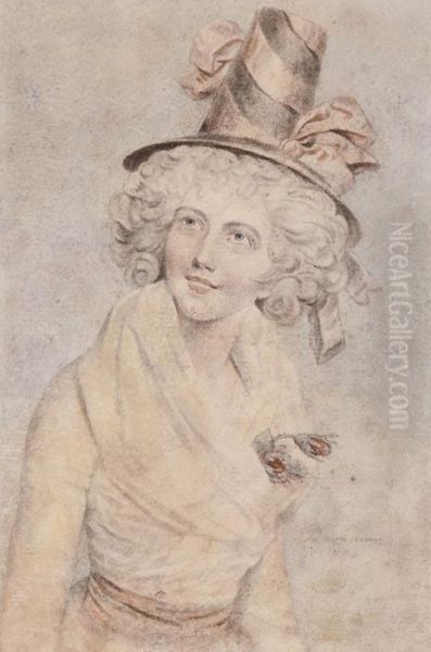 Portrait Of A Lady Oil Painting by John Downman