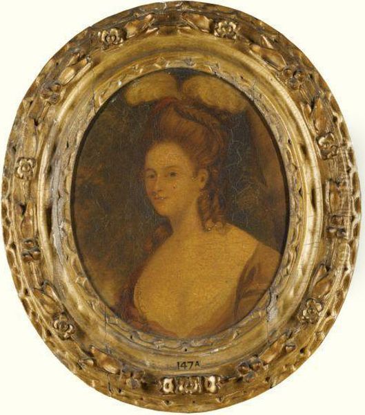 Portrait Of Lady Georgiana Spencer, Duchess Of Devonshire(1757-1806) Oil Painting by John Downman