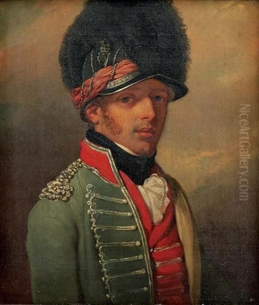 Portrait Of Lieutenant Colonel Samuel Cook (d. 1800) Oil Painting by John Downman