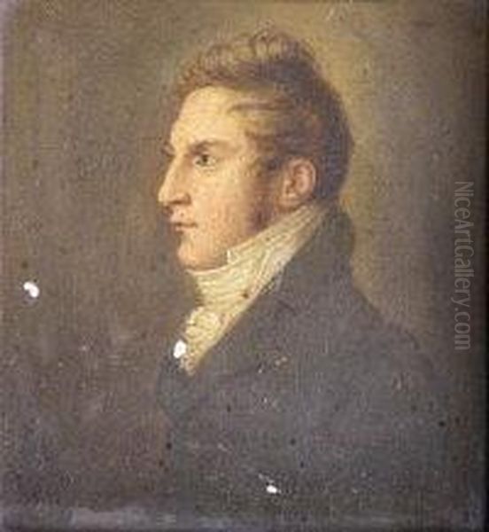 'portrait Of Basil Owen Woodd (1787-1811)'' Oil Painting by John Downman