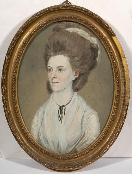 Portrait Of Mrs Thomas Carthew Oil Painting by John Downman