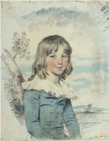 Portrait D'un Jeune Garcon De La Famille Middleton Oil Painting by John Downman