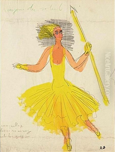 Danseuse Jaune Oil Painting by Raoul Dufy