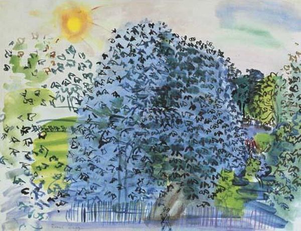 Hyde Park Oil Painting by Raoul Dufy