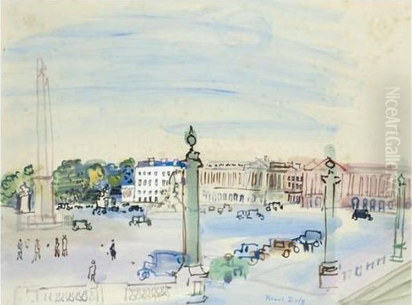 Place De La Concorde Oil Painting by Raoul Dufy