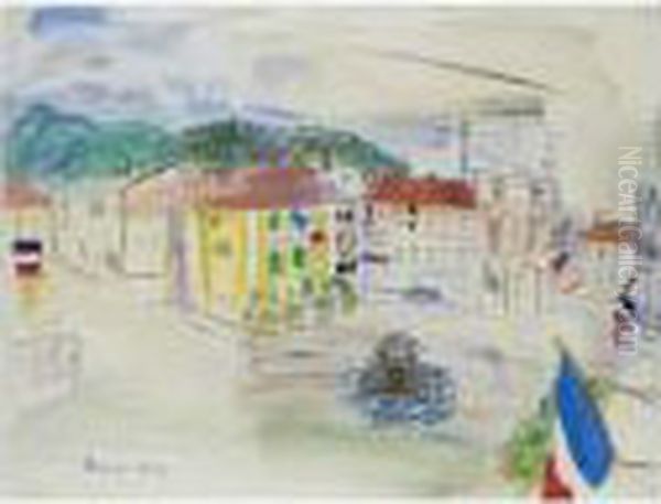 Le 14 Juillet A Aspet Oil Painting by Raoul Dufy