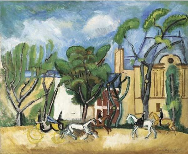 L'avenue Du Bois Oil Painting by Raoul Dufy