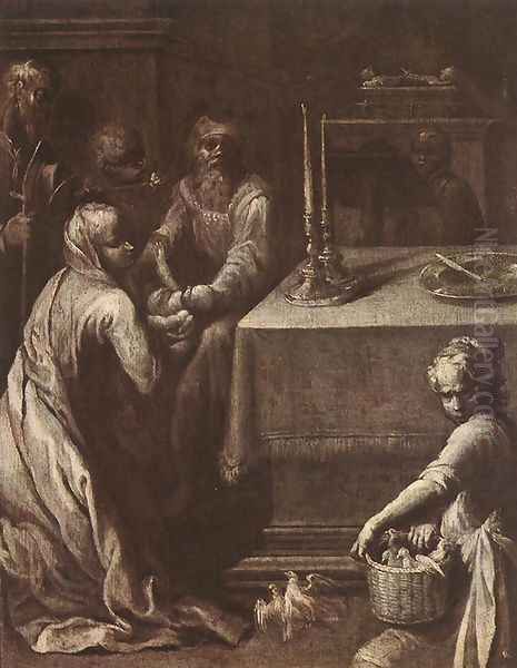 Presentation of Christ in the Temple 1618-20 Oil Painting by Quentin Varin