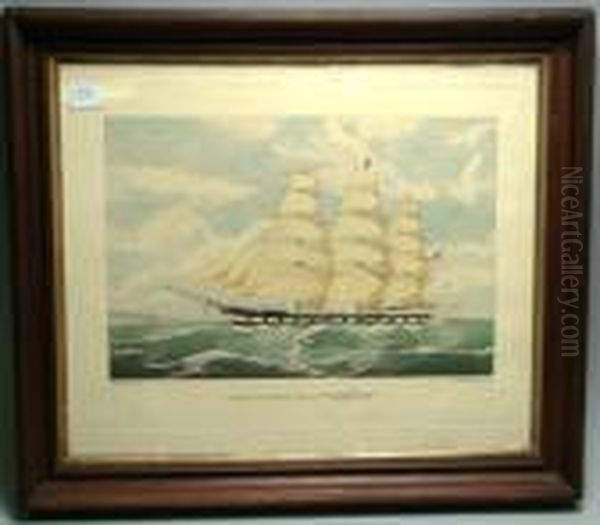 The Clipper Ship 'cosmos Oil Painting by Edward Duncan