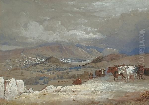 Ullswater Oil Painting by Edward Duncan