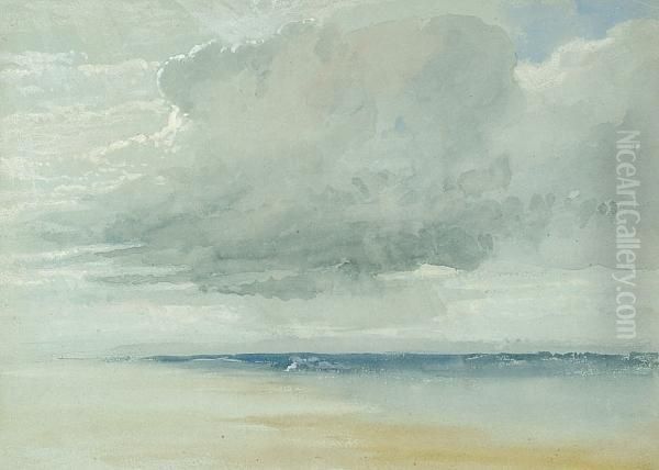 A Coming Squall Oil Painting by Edward Duncan