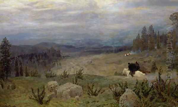 Siberia, 1894 Oil Painting by Apollinari Mikhailovich Vasnetsov