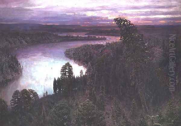 Siberia, 1894 2 Oil Painting by Apollinari Mikhailovich Vasnetsov