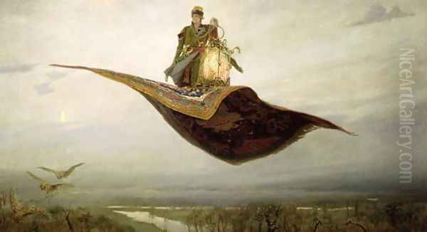 The Magic Carpet, 1880 Oil Painting by Apollinari Mikhailovich Vasnetsov