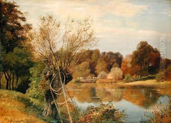 At the Mill, 1830 Oil Painting by Adolf Vollmer