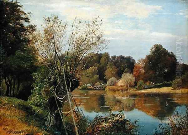 Near the Aumuhle, c.1830 Oil Painting by Adolf Vollmer