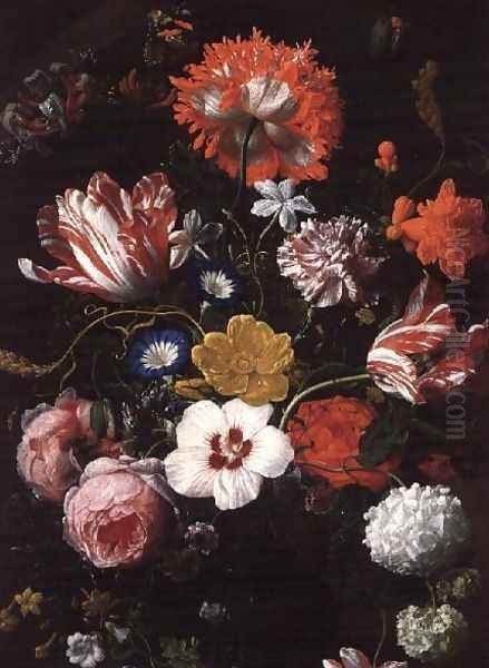 Still Life with Flowers Oil Painting by Nicholaes van Verendael