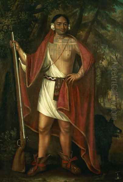 Sa Ga Yeath Qua Pieth Ton, King of the Maguas, 1710 Oil Painting by Johannes or Jan Verelst