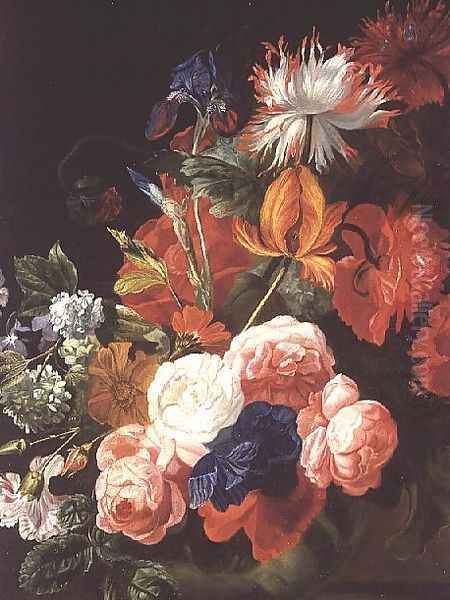 Still Life with Flowers Oil Painting by Johannes or Jan Verelst