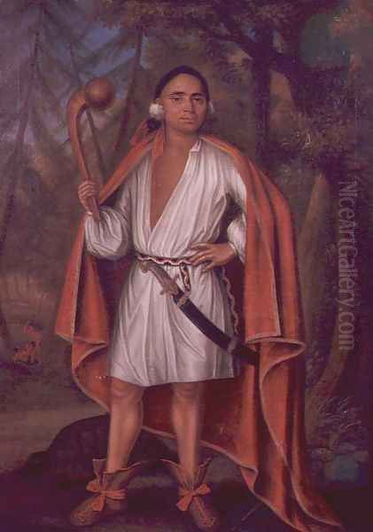 Etow Oh Koam, King of the River Nations, 1710 Oil Painting by Johannes or Jan Verelst