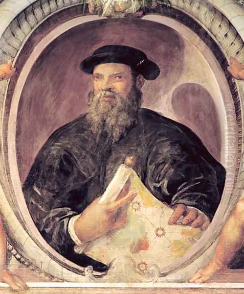 Ferdinand Magellan (c.1480-1521) from the Sala del Mappamondo Oil Painting by Luigi Vanvitelli