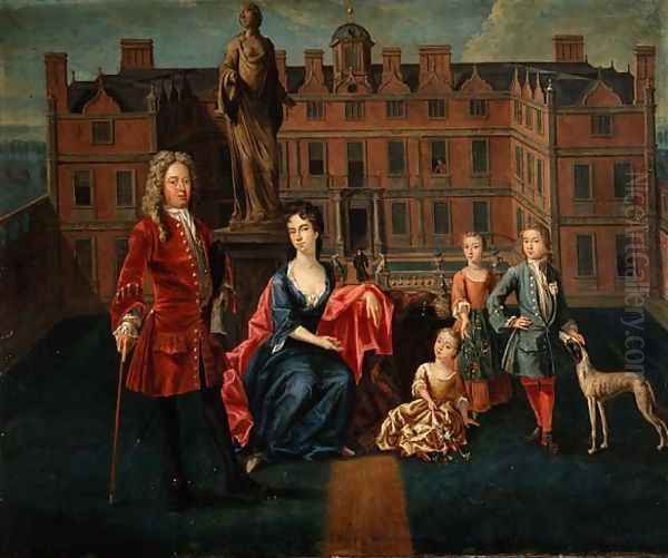 The North Family at Glemham, 1715-16 Oil Painting by Peter Vanderbank