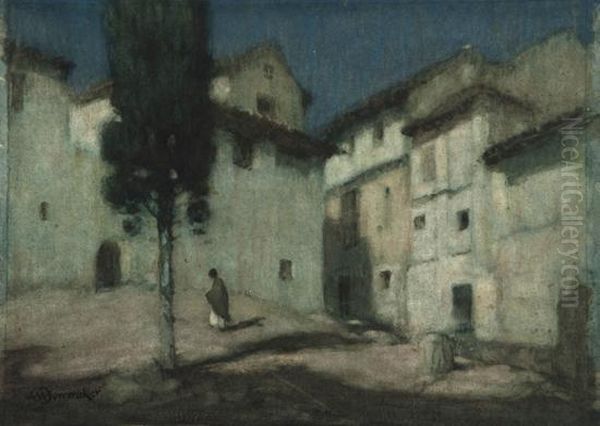 Granada Oil Painting by Albert Moulton Foweraker