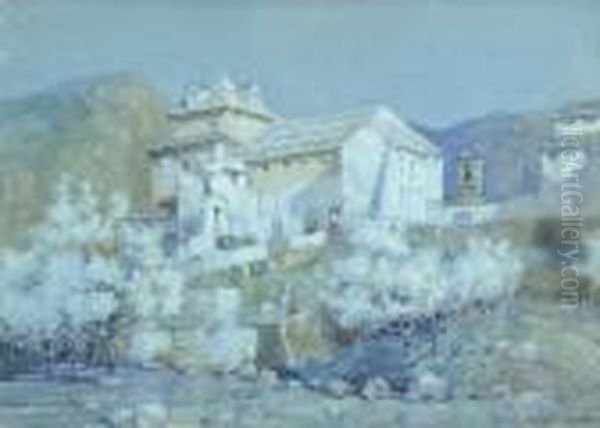 Moonlight, Antequera, Spain Oil Painting by Albert Moulton Foweraker