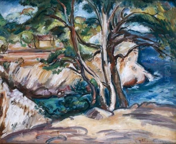 Cote Rocheuse A Toulon Oil Painting by Emile-Othon Friesz