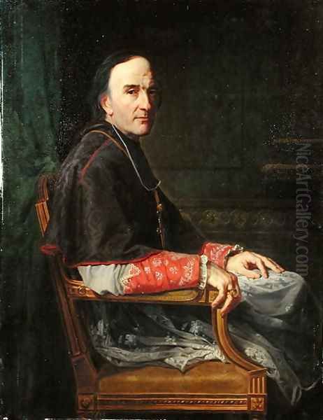 Georges Darboy 1813-71 Archbishop of Paris, 1878 Oil Painting by Jean Louis Victor Viger du Vigneau