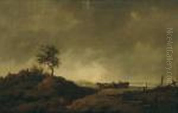 Krajina S Vozom Oil Painting by Thomas Gainsborough