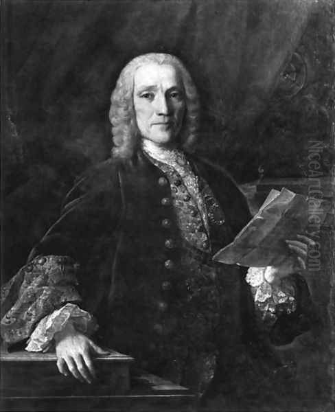 Portrait of Domenico Scarlatti 1686-1757 Oil Painting by Domingo Antonio de Velasco