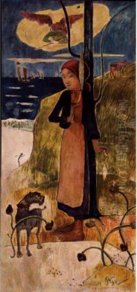 Jeanne D'arc Oil Painting by Paul Gauguin