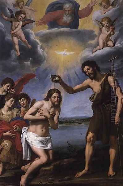 The Baptism of Christ Oil Painting by Ottavio Vannini