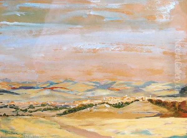 View Of Paphos Oil Painting by Angelos Giallina