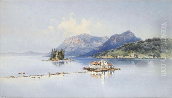 View Of Corfu Oil Painting by Angelos Giallina